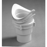pvc uitloop met wartel 70-80 mm grijs
