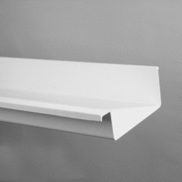 polyester bakgoot 205 mm wit l=6m