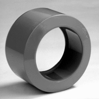 pvc verloopring centrisch 160x125 mm grijs
