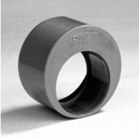 pvc verloopring excentrisch 75x50 mm grijs
