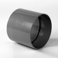 pvc steekmof 90 mm 2 x lijmmof grijs