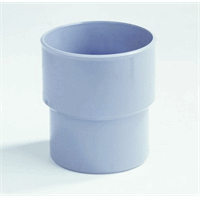 pvc reparatiemof centrisch 125 mm lijmmof verjongd spie grijs afbeelding 2