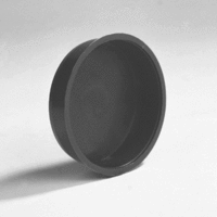 pe speciedeksel 90 mm rood