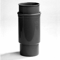pvc expansiestuk 2-delig 160 mm lijmmof x spie grijs l=162 mm afbeelding 2