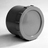 pvc eindstuk met schroefdeksel 75mm afbeelding 2