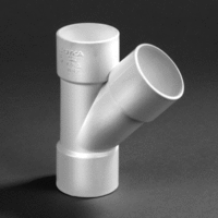 pvc t-stuk 32 mm 3 x lijmmof 45 wit afbeelding 2