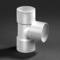 pvc t-stuk 32 mm 3 x lijmmof 90 wit afbeelding 2