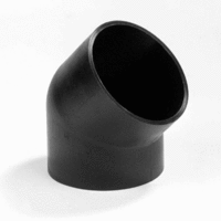 pe bocht 90 mm 45 zwart afbeelding 2
