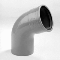 pvc bocht sn4sn8 110 mm mof spie 67.5 grijs manchet afbeelding 2