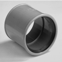pvc steekmof sn4sn8 110 mm 2 x mof grijs manchet