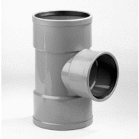 pvc verloop t-stuk sn8 160x125 mm 3 x mof 90 grijs manchet afbeelding 2