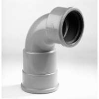 pvc flexibele bocht sn8 80 mm zetting 125 mm 2 x mof 90 grijs afbeelding 2