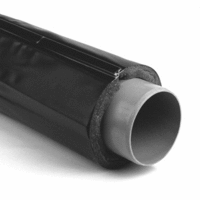 dykasol pvc akoestische afvoerleiding isolatie 160 mm antraciet l=1m afbeelding 2