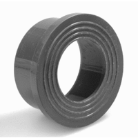 pvc kraagbus vlak pn16 160 mm 1 x lijmmof grijs afbeelding 2