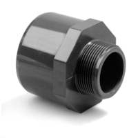 pvc verloop pn16 75- 90 mm x 2 lijmmof-spie buitendraad grijs afbeelding 2
