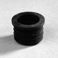 rubber vloerbuismanchet 50x32 mm zwart manchet