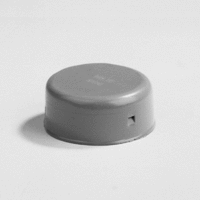 pvc afsluitkap met klikverbinding 80 mm grijs afbeelding 2