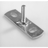 elvz staal muurplaat buitendraad met lasbout lang m8 x 20 mm afbeelding 2