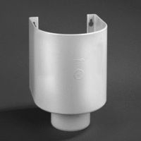 pvc vergaarbak 80 mm wit afbeelding 2