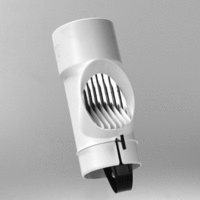 pp loofafscheider 80 mm wit afbeelding 2