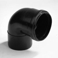 pp bocht 80mm mof/ spie 90 zwart afbeelding 2