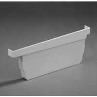 nylon eindstuk rechts 170 mm grijs