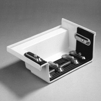 polyester eindstuk links 120 mm grijs afbeelding 2