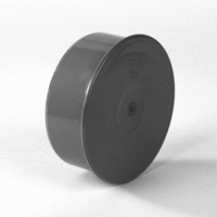 pvc afsluitkap 250 mm spie grijs afbeelding 2