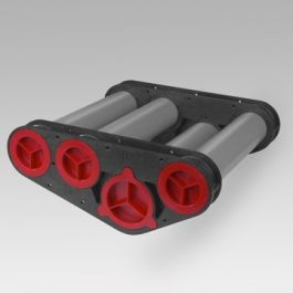 pp funderingsdoorvoer incl afmontageset