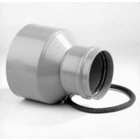 pvc overgangsstuk - gres excentrisch 125x206 mm grijs