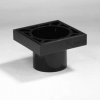 pvc ontlastput met pp rooster 150x150 mm 100 mm afbeelding 2