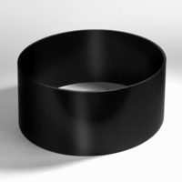 pvc renovatiering 315 mm sds zwart h=70 mm afbeelding 2