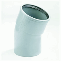 pvc bocht sn8 125 mm mof spie 15 grijs afbeelding 2