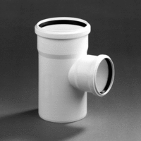 dykastil verloop t-stuk110x75 mm 2 x mof 1 x spie 87 wit afbeelding 2