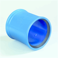 dykasono pvc steekmof 50 mm 2 x mof blauw afbeelding 2