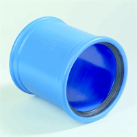 dykasono pvc overschuifmof 50 mm 2 x mof blauw afbeelding 2