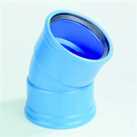 dykasono pvc bocht 110 mm 2 x mof 30 blauw afbeelding 2