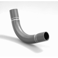 PVC electro slagvaste bocht 3/4" 2 x mof 90 grijs afbeelding 2