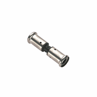 Henco kunststof PVDF pers sok recht 16x16mm