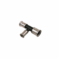 Henco kunststof PVDF pers verloop T-stuk 20x16x16mm