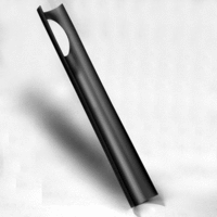 pvc taludgoot 80 mm l=1m afbeelding 2