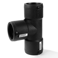 pe100 t-stuk sdr11 90 mm 3 x mof 90 zwart afbeelding 2