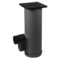pvc tegelpadschrobput onderbak 1-delig 250x125 mm grijs afbeelding 2