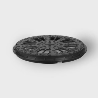 vacurain pp geperforeerd deksel tbv schacht voor groendaken 460 mm afbeelding 2