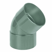dyka air bocht 125 mm 2 x lijmmof 45gr groen