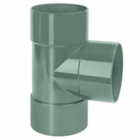 dyka air t-stuk 125 mm 3 x lijmmof 90gr groen