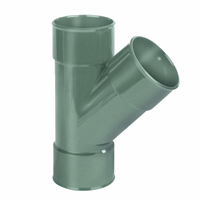dyka air t-stuk 80 mm 3 x lijmmof 45gr groen