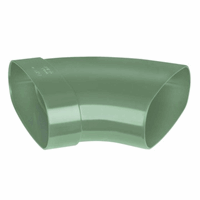 dyka air bocht ovaal 195 mm lijmmofspie 45gr groen