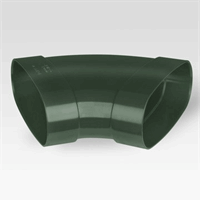 dyka air bocht ovaal 195 mm 2 x lijmmof 45gr groen