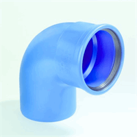 dykasono pvc bocht 50 mm mof spie 90 blauw